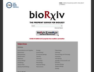 biorvx|biorxiv the preprint server for biology.